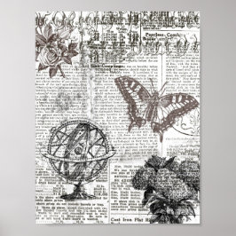 Póster Periódico antiguo