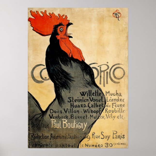 Póster Periódico Cocorico Rooster (Frente)
