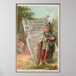 Póster Periódico de pintura renacentista La Gaulois