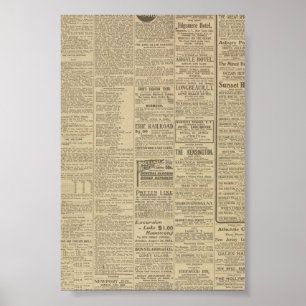 Póster Periódico Vintage