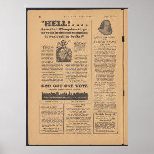 Póster Periódico Vintage