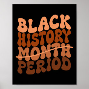Póster Periodo de historia negra Mes de historia negra Áf