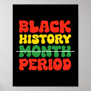 Póster Periodo de Mes de Historia Negra Cultura Negra Pri