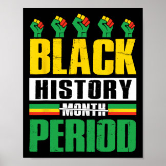 Póster Período del Mes de la Historia Negra Bhm Afroameri