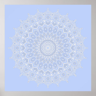 Póster Periwinkle Mandala - Bora en Juniper Berry