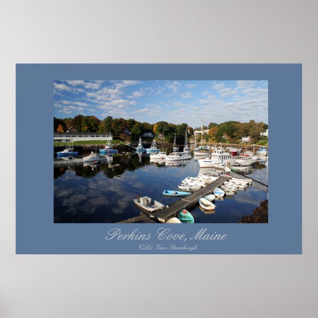 Póster Perkins Cove, Maine Print (Frente)