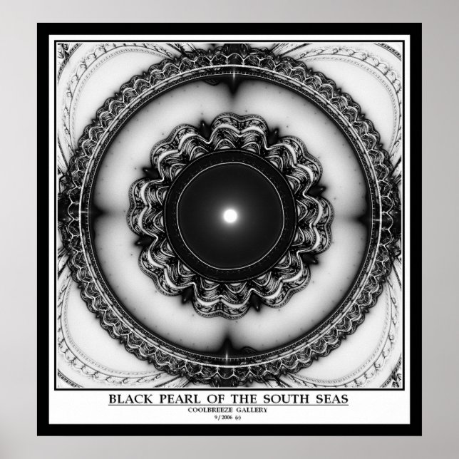 PÓSTER PERLA NEGRA DE LAS MARES DEL SUR (Frente)