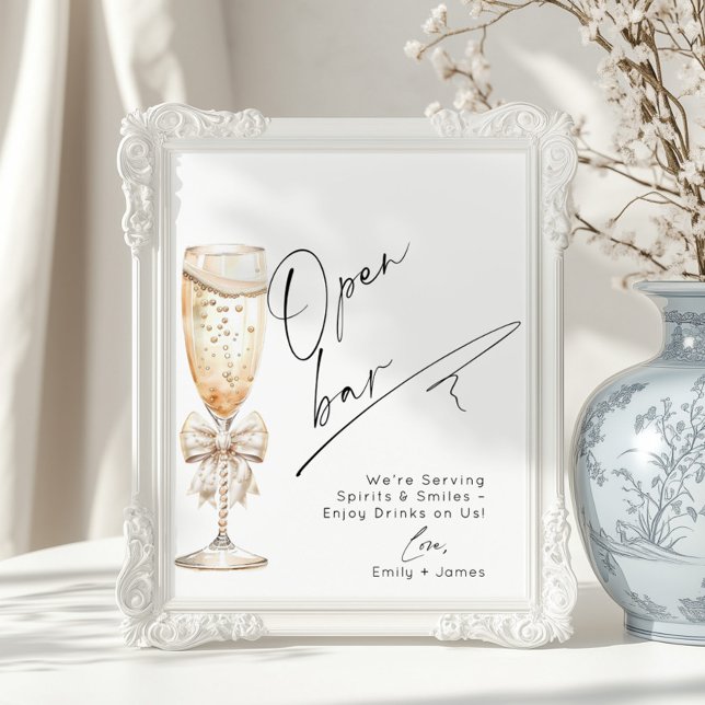 Póster Perlas de bar abierto y ducha de novia Prosecco (Subido por el creador)