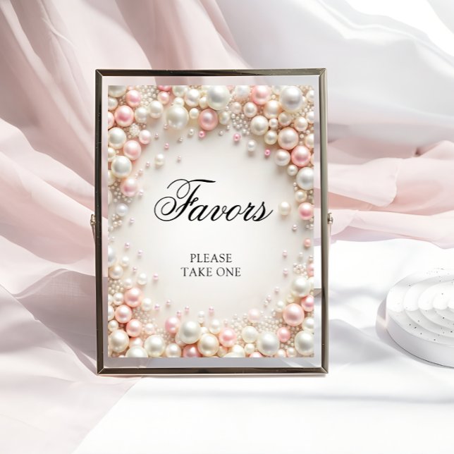 Póster Perlas rosas y blancas favorecen la ducha de novia (Subido por el creador)