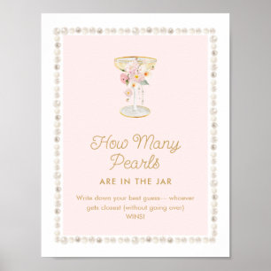 Póster Perlas rosas y prosecco: ¿cuántas perlas juegan?