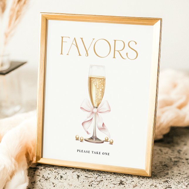Póster Perlas y Prosecco Bridal Shower favorece el Rótulo (Subido por el creador)
