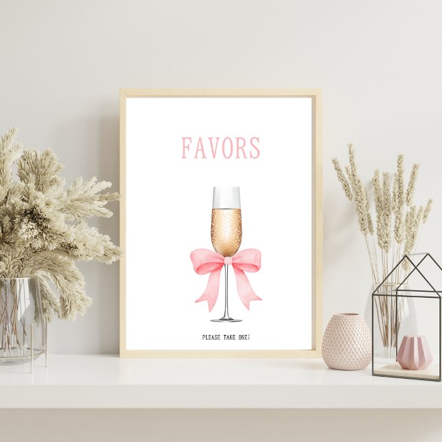 Póster Perlas y Prosecco Bridal Shower favorece el Rótulo (Subido por el creador)