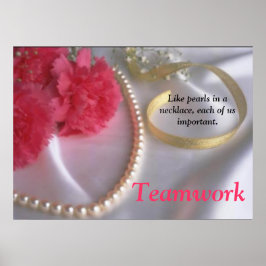 Póster Perlas y trabajo en equipo poster por tdgallery