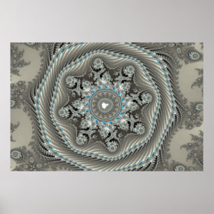 Póster Permafrosting - Poster fractal