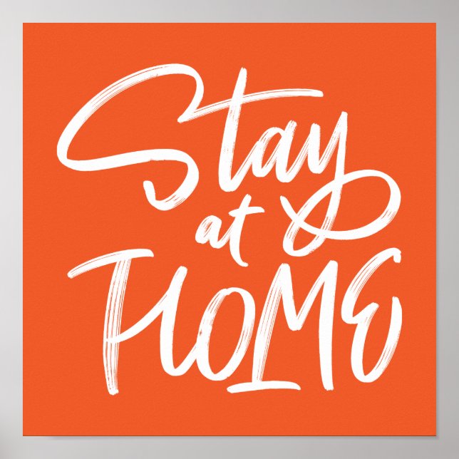 Póster Permanecer en casa (Frente)
