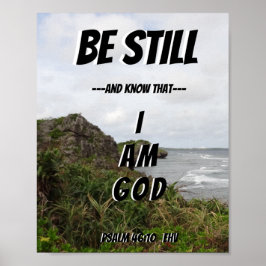 Póster Permanecer quieto y saber que soy Dios