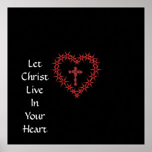 PÓSTER PERMITIR QUE CRISTO VIVA EN TU CORAZÓN