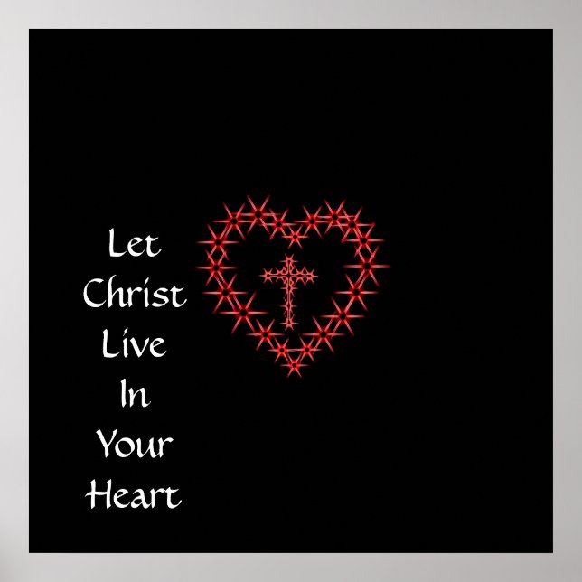 PÓSTER PERMITIR QUE CRISTO VIVA EN TU CORAZÓN (Frente)