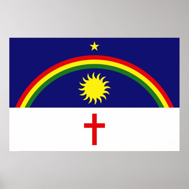 Póster Pernambuco, bandera de Brasil (Frente)