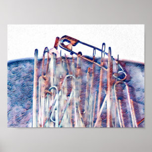 Póster Pernos y poster de las agujas