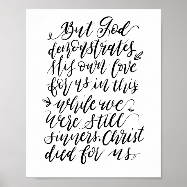 Póster Pero Dios demuestra su propio Poster amoroso (Frente)