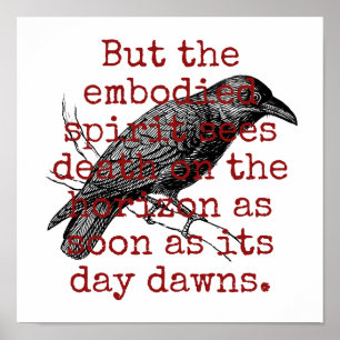 Póster Pero El Espíritu Enamorado Ve La Muerte - Cita De