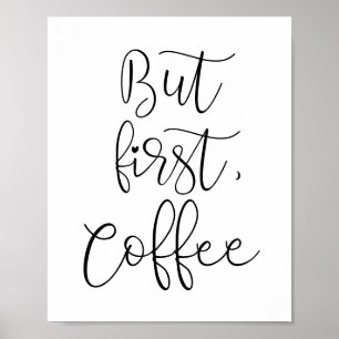 Póster Pero el primer café