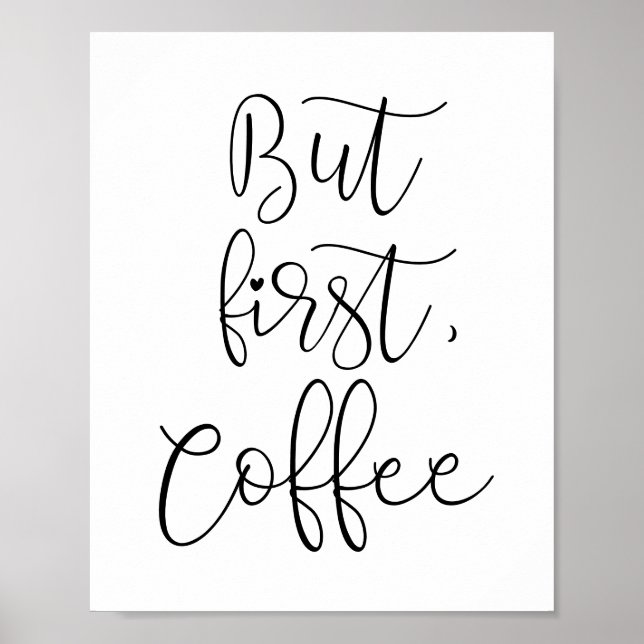 Póster Pero el primer café (Frente)