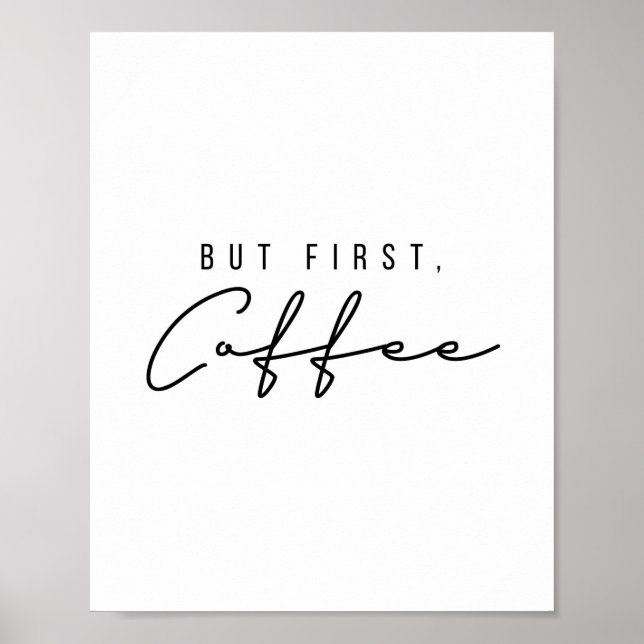 Póster Pero el primer café (Frente)
