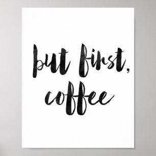 Póster Pero el primer café
