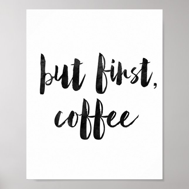 Póster Pero el primer café (Frente)