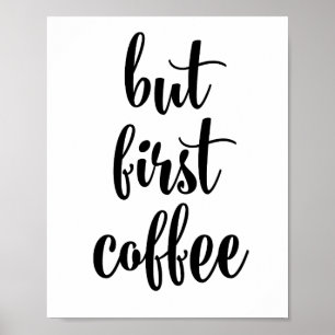 Póster Pero el primer poster de café