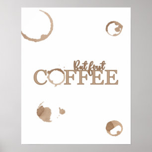 Póster Pero el primer Poster del café