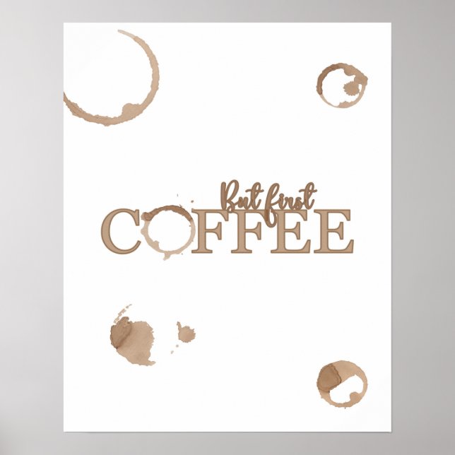Póster Pero el primer Poster del café (Frente)