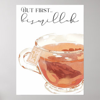 Póster Pero la primera idea de regalo de Bismillah Tea/Ca