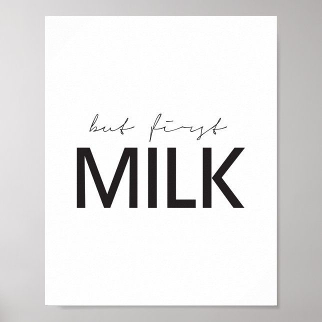 Póster Pero la primera leche (Frente)