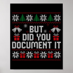 Póster Pero ¿Lo Hiciste Divertido Oficina Navidad Suéter