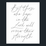 Póster Pero los que esperan en el Señor renovarán su<br><div class="desc">Pero los que esperan en el Señor renovarán su guión de fuerza</div>