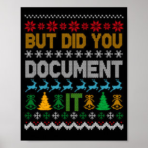 Póster Pero ¿No Lo Hiciste? Camiseta Divertida De Navidad