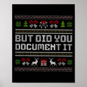 Póster Pero no lo hiciste divertido Oficina Navidad Feo