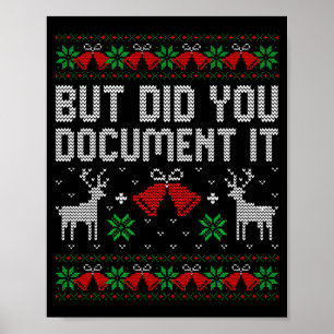 Póster Pero no lo hiciste divertido Oficina Navidad Suéte