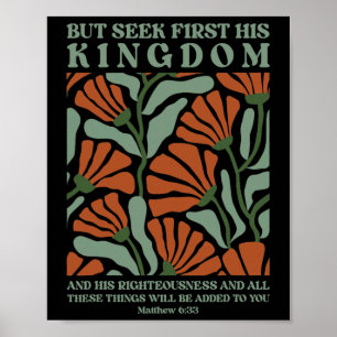 Póster Pero Primero Busca Su Reino Y Su Justicia