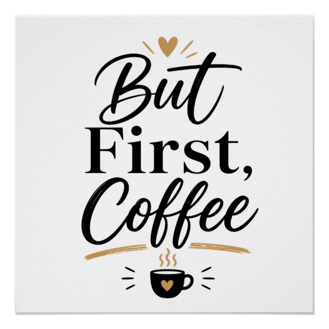 Póster Pero primero café  (Anverso)