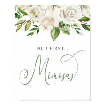 Pero Primero Mimosas Flor Blanca Verde