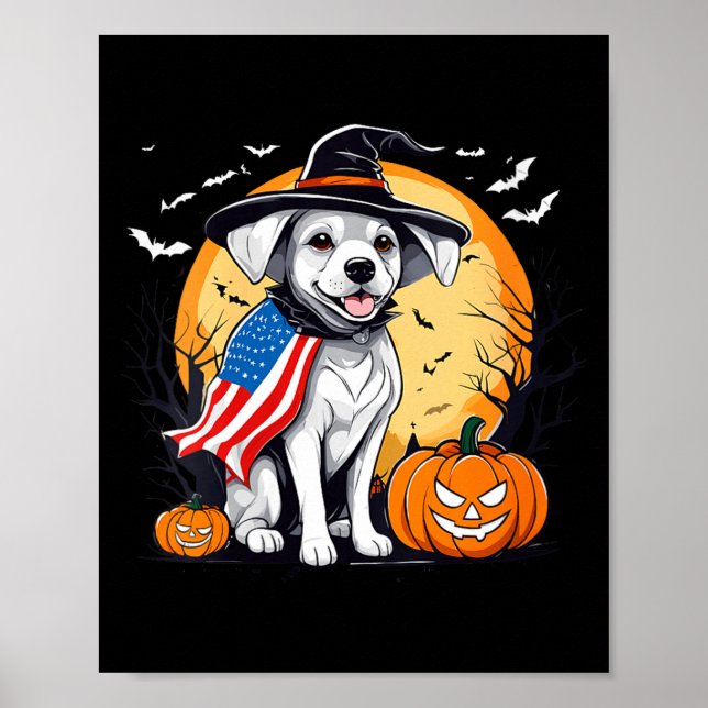 Póster Perrita de Halloween para mujeres  (Frente)