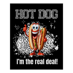 Póster Perrito caliente! Soy el verdadero trato