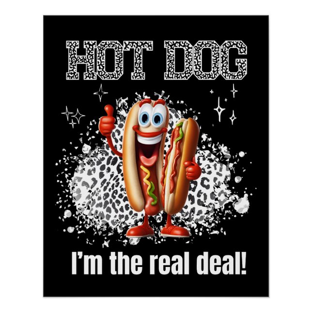 Póster Perrito caliente! Soy el verdadero trato (Anverso)