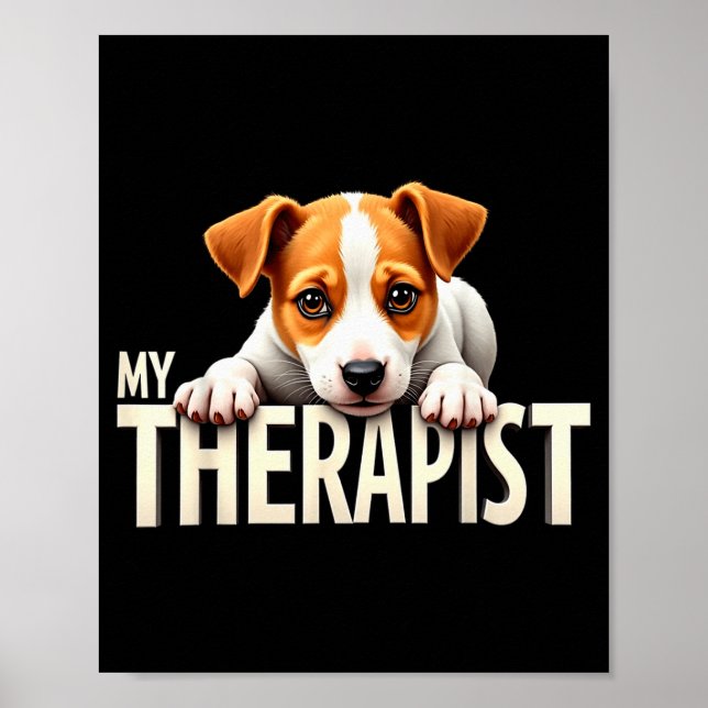 Póster Perrito divertido Jrt mi terrier de Jack Russell m (Frente)