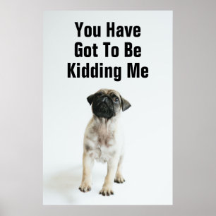Póster Perrito lindo del barro amasado