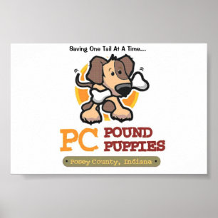 Póster Perritos de la libra de la PC